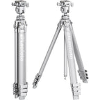Leofoto AZ-204C+MBH-30 Trípode ultracompacto de la serie Azure, color plata