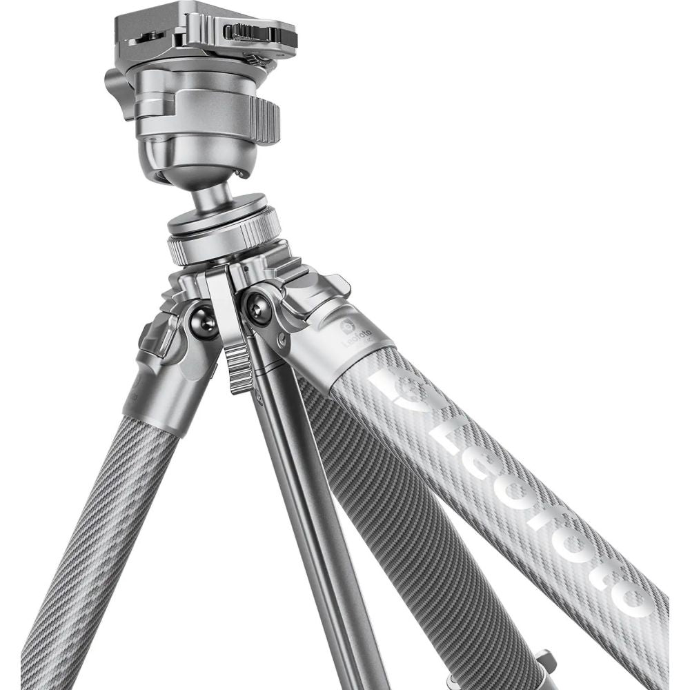 Leofoto AZ-204C+MBH-30 Trípode ultracompacto de la serie Azure, color plata