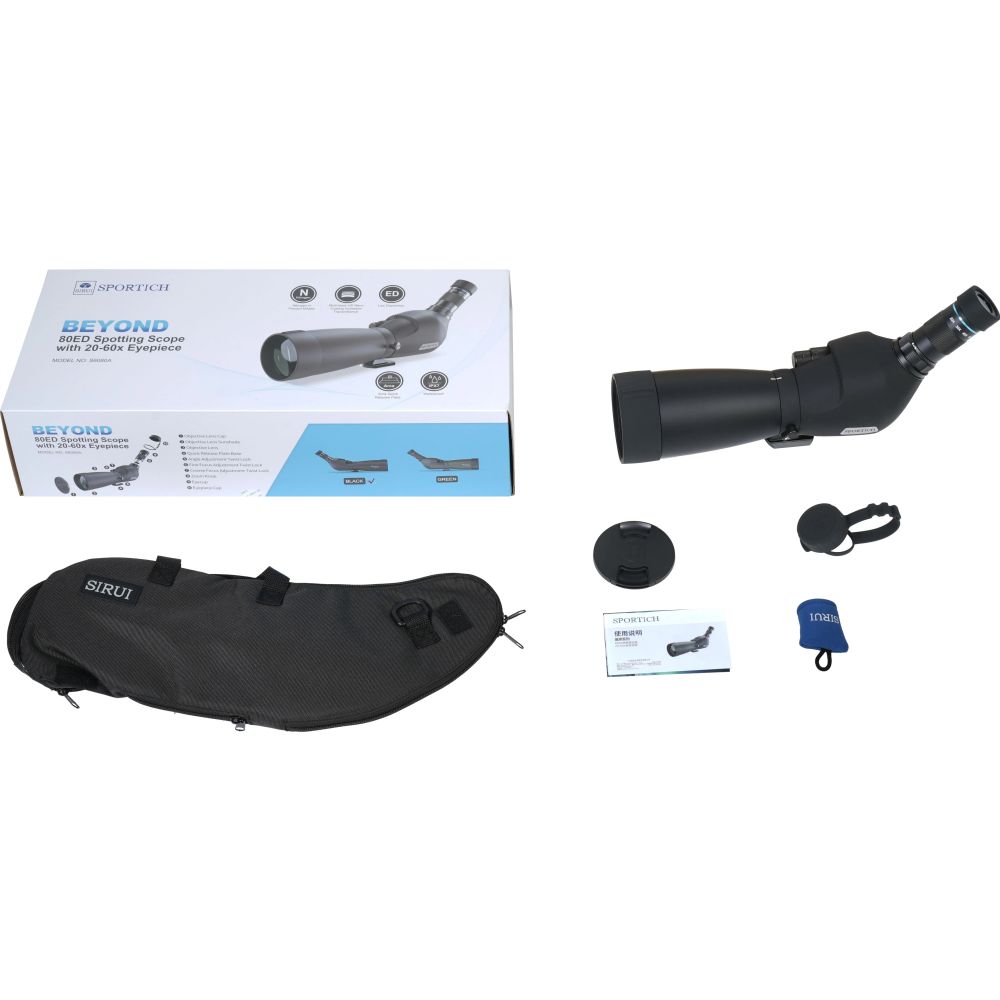 Sirui Sportich S6080A-BK spotting scope 20-60x80