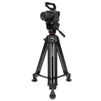 Manfrotto MVK502XTWINMA Pro Twin Leg VD System Alu + 502X Fluid Video Rótula