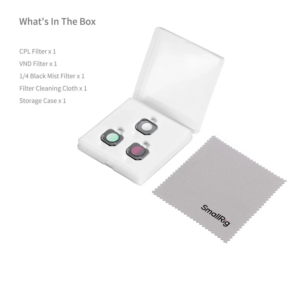 SmallRig 7111 CPL & VND & Black Mist Filter Kit for Insta360 Luna Pro