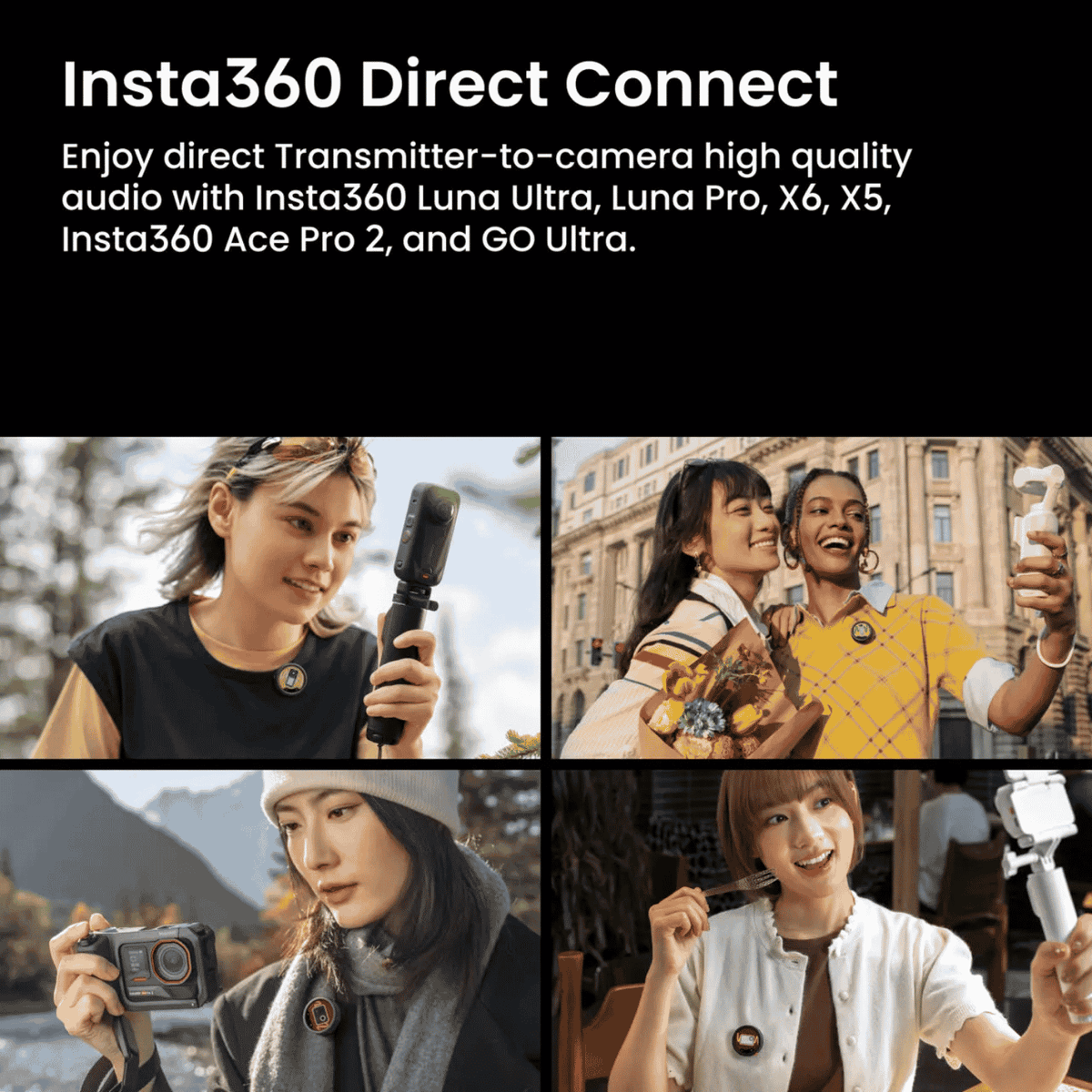 Insta360 Mic Transmitter (Graphite Black)