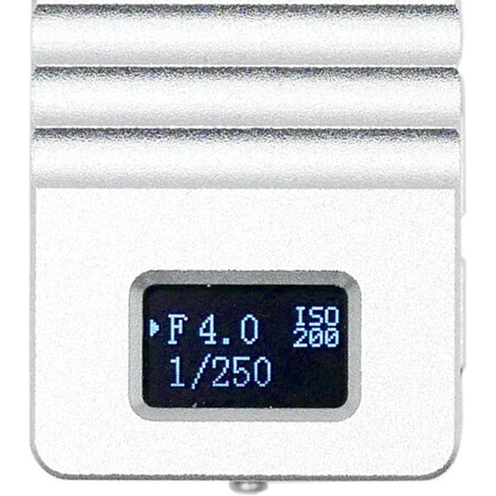 KEKS KM-Q medidor de luz digital Pantalla OLED en la parte superior, plata