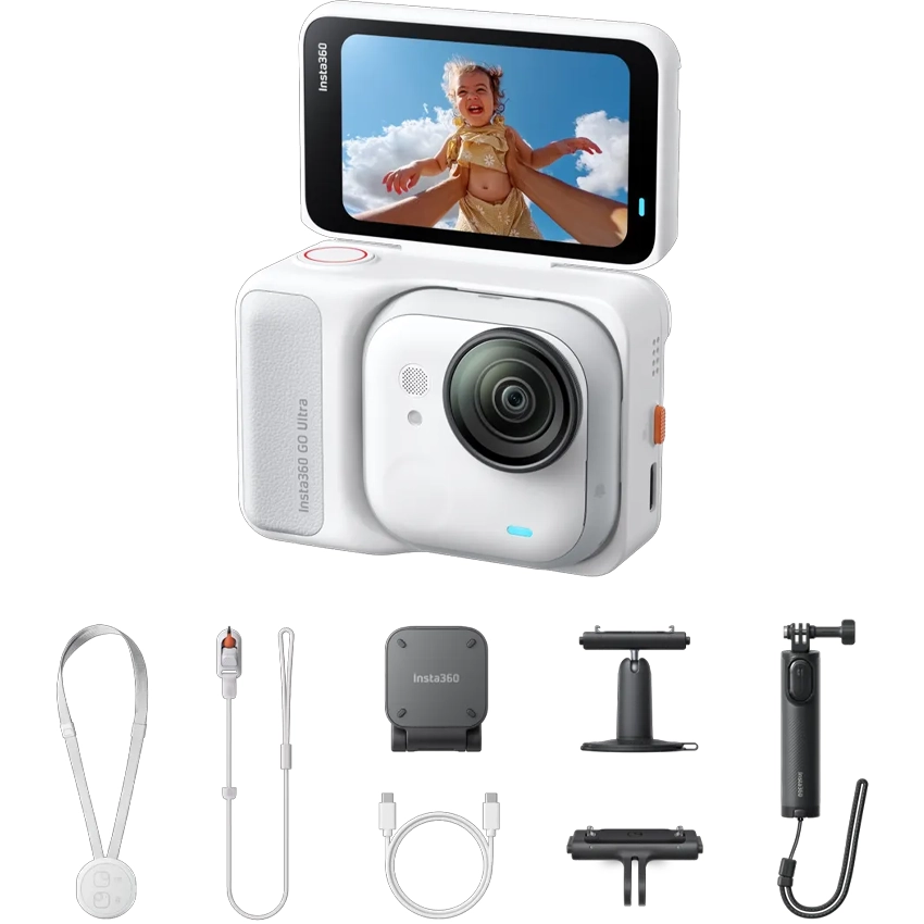 Insta360 GO Ultra Paquete Creador Blanco Ártico