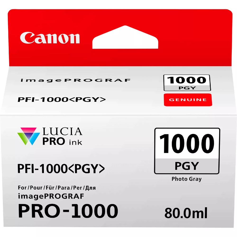 Tinta Canon PFI-1000PGY Color Foto Gris