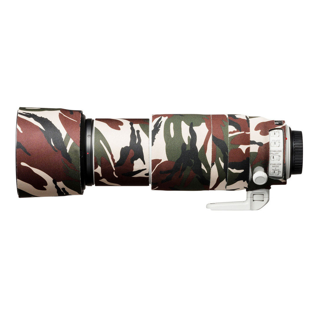 easyCover Objetivo Roble para Sigma 100-400 mm f/5-6,3 DG OS HSM | C Camuflaje Verde