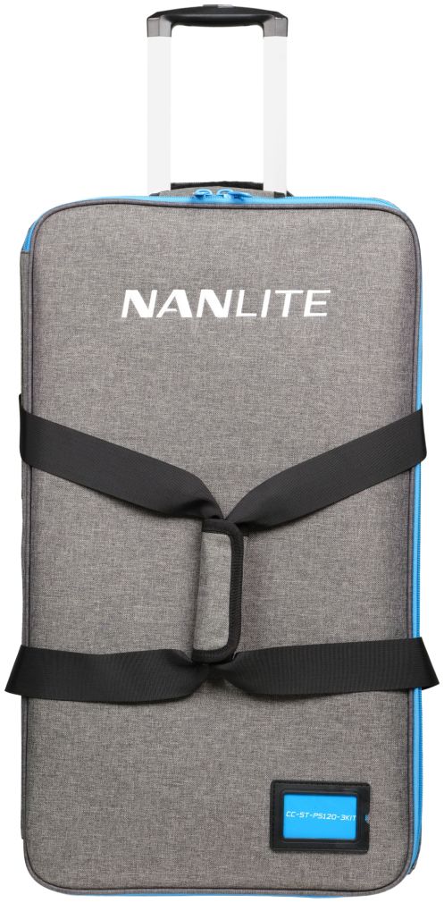 Estuche con ruedas Nanlite para kit de 3 luces PavoSlim 120B/120C