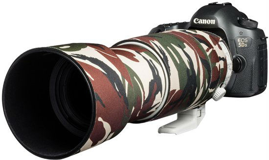 easyCover Lente Roble para Canon EF 100-400mm f/4,5-5,6L IS II USM Camuflaje Verde