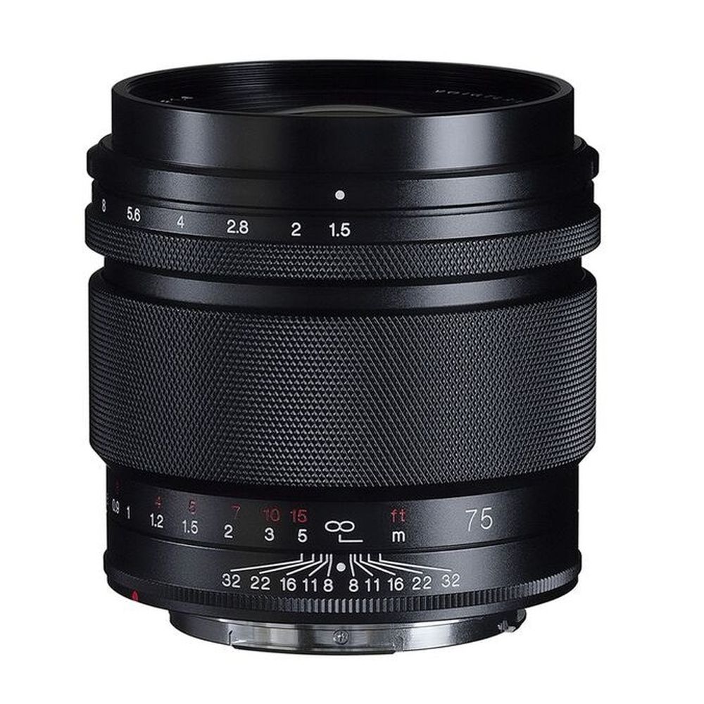 Voigtländer Nokton 1,5/75mm Canon montura RF negro, negro