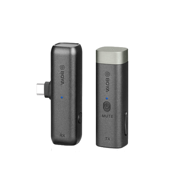 Boya BY-WM3U Micrófono inalámbrico con adaptadores USB-C +3,5 mm TRS y TRRS