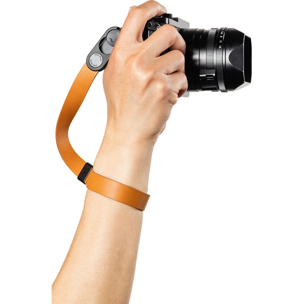 Correa de cuero para cámara Peak Design Cuff, color ámbar