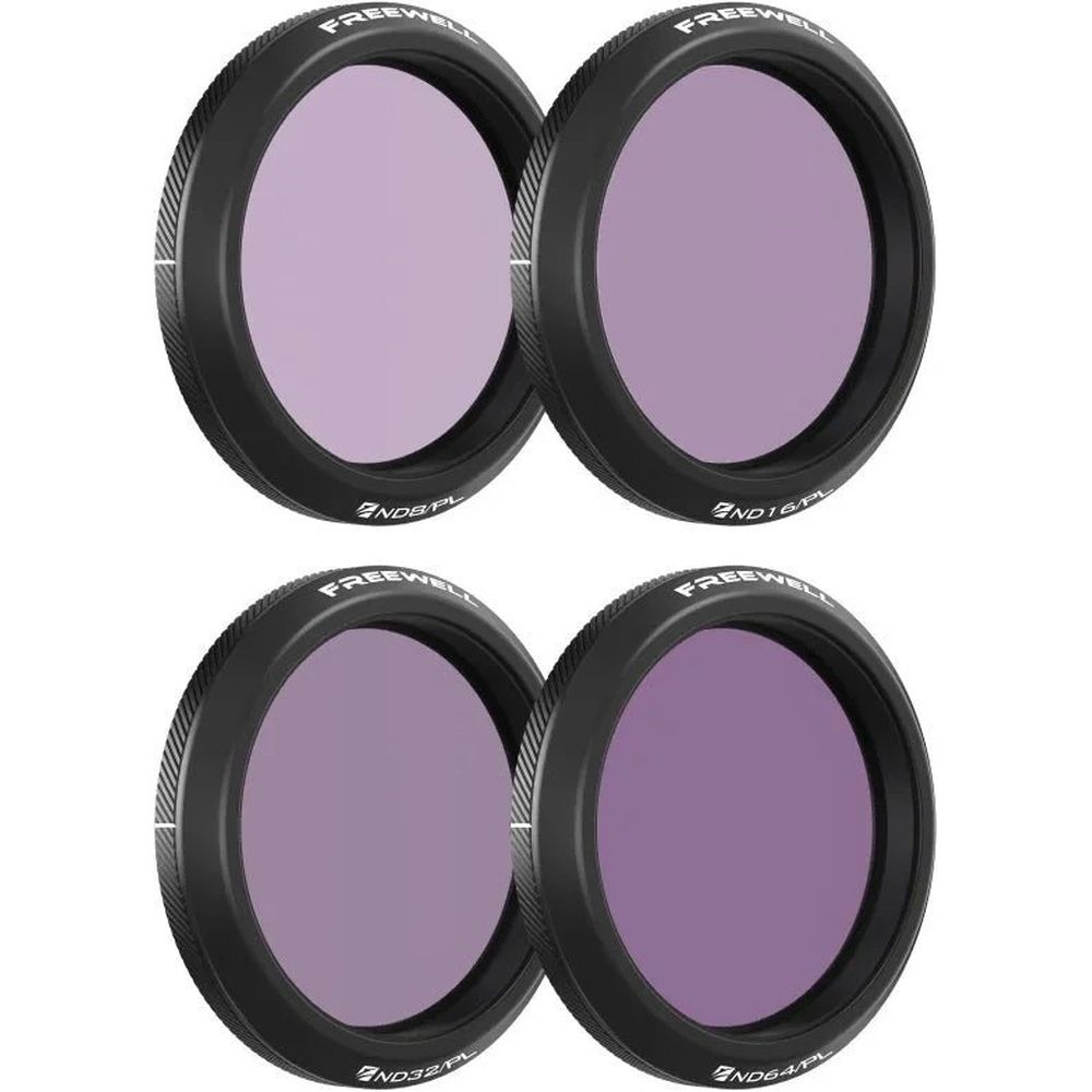 Filtros Freewell para DJI Osmo Action 5 Pro - Día brillante - Paquete de 4