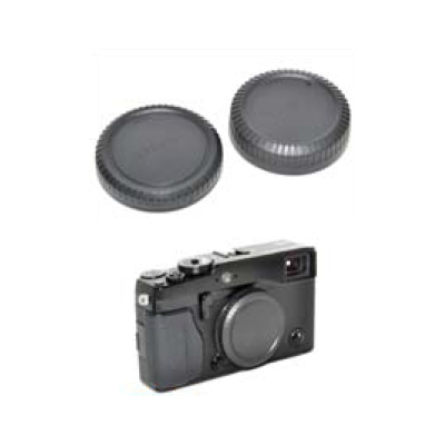 Caruba LB-FU1 Tapa trasera del objetivo y tapa del cuerpo para Fuji X-Mount