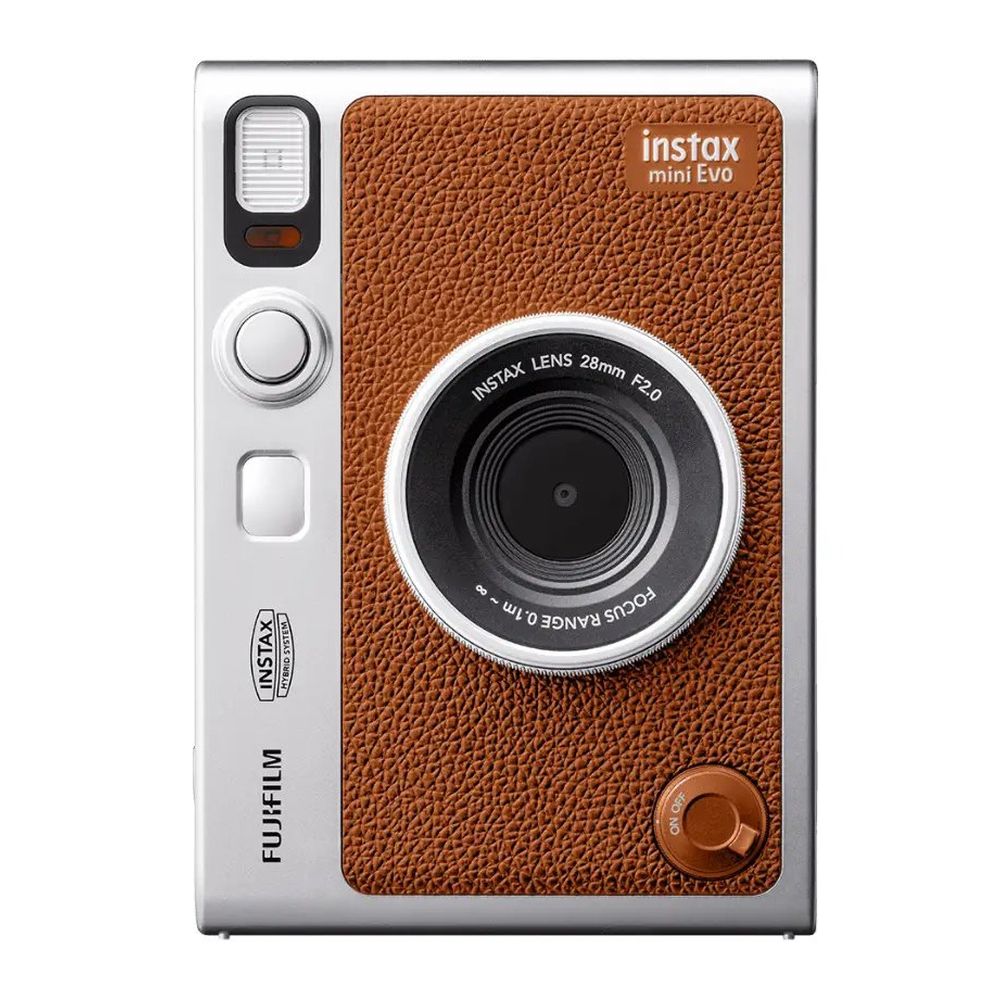 Fujifilm INSTAX mini Evo - Cámara instantánea Tipo C, marrón