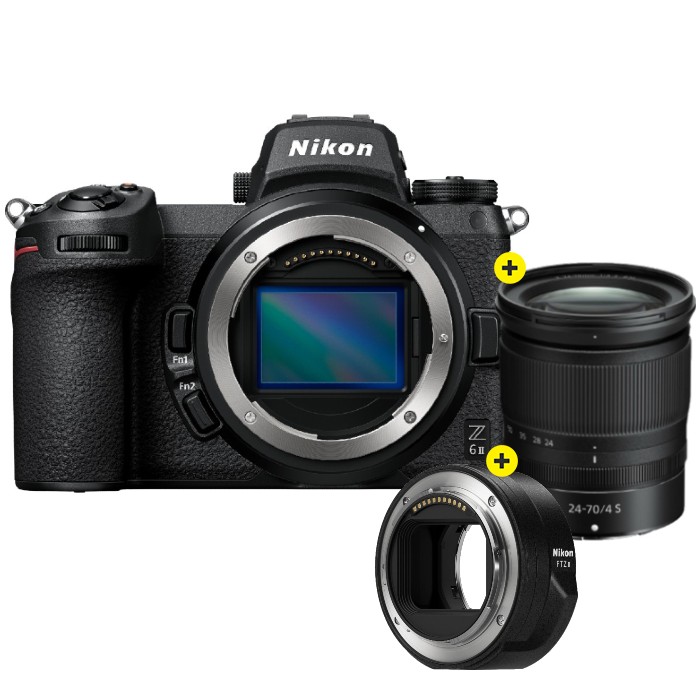 Nikon Z6 II + Nikon Z 24-70mm F/4.0 S + Adaptador Nikon FTZ II
