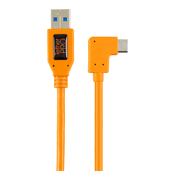 Tether Tools TetherPro Adaptador en ángulo recto USB 3.0 a USB-C (50 cm)