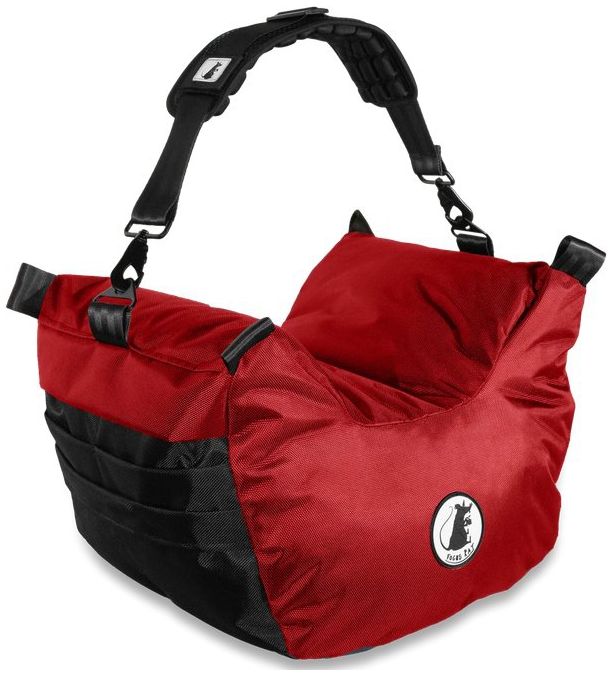 Bolsa para ratas Focus - Grande Profesional V4 - Rojo rubí (Relleno de espuma con memoria)