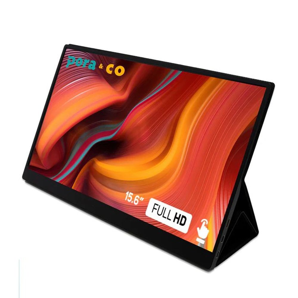 Pora&co Monitor táctil portátil 15,6 pulgadas