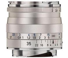Zeiss 35mm F/2.0 Biogon T* Lens Silver ZM (Zeiss-Leica)