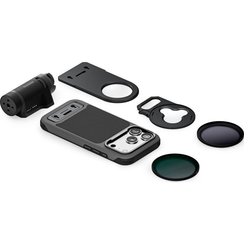 Kit de creación Tilta Khronos Lite para iPhone 17 Pro - negro (con baterías internas)