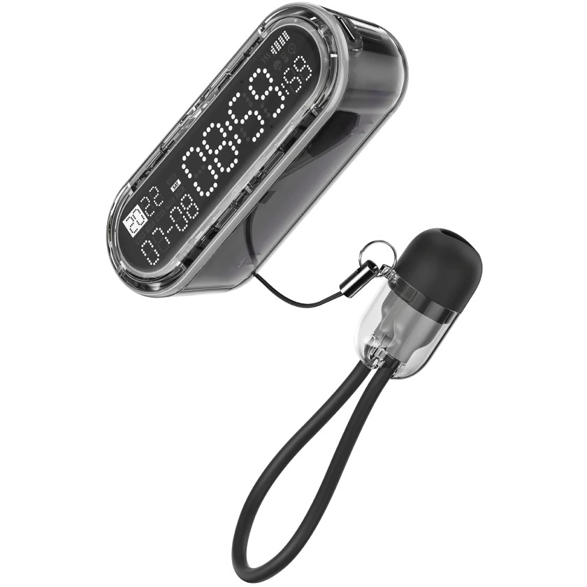 Sharge Capsule gravity powerbank (with cable), black