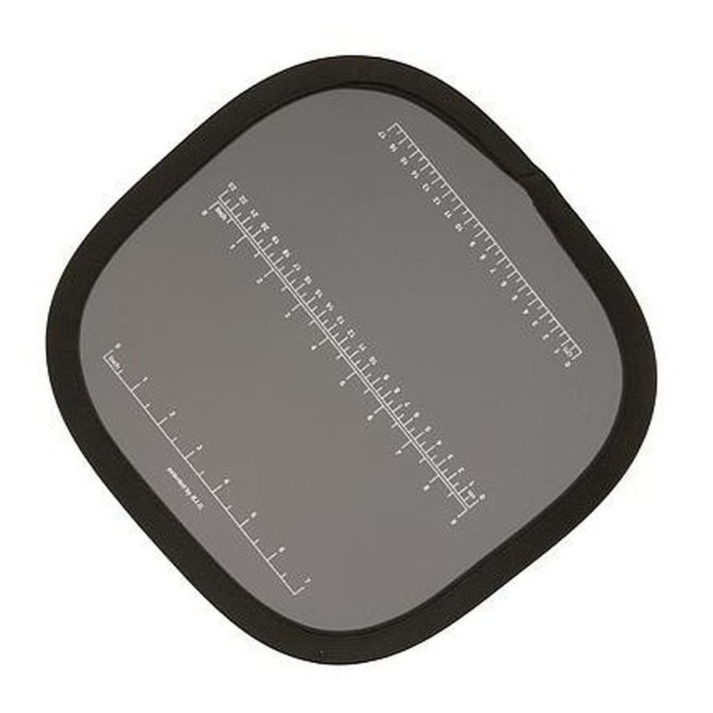 Helios Tarjeta Gris Plegable de 30cm con escala