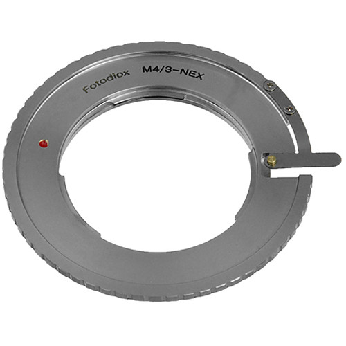 Adaptador de montura de objetivo Fotodiox - Objetivo Micro Cuatro Tercios a montura Sony Alpha E (MFT-SnyE)