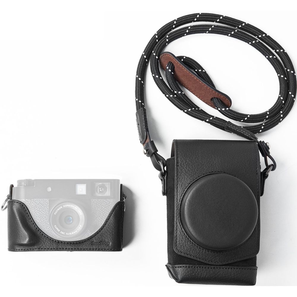 Funda de piel SmallRig 5219 para FUJIFILM X half, color negro