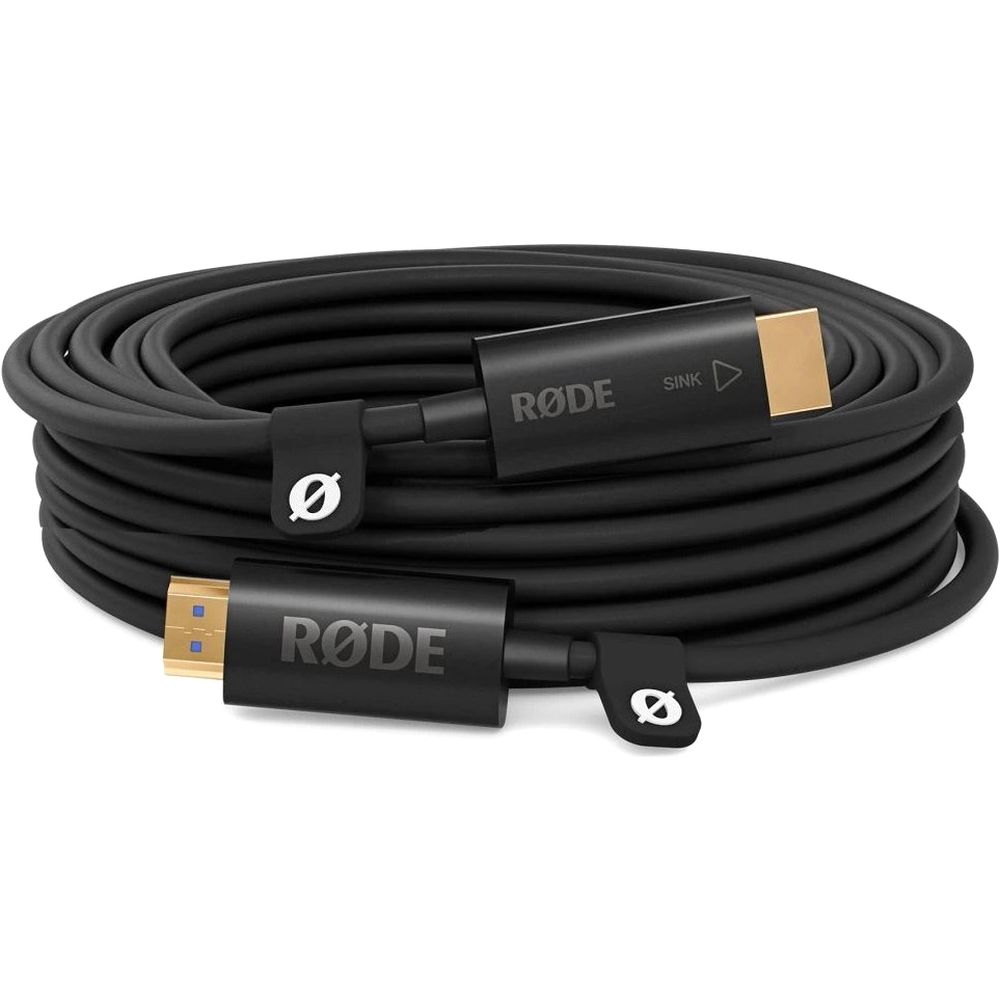 Cable HDMI rojo de 10 m negro