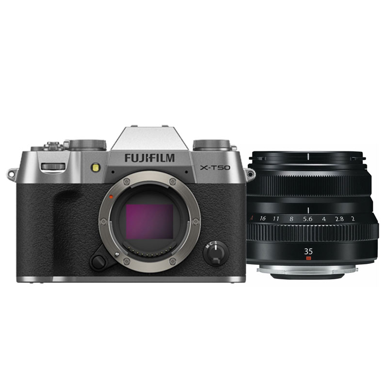 Fujifilm X-T50 plata + XF 35mm F/2.0