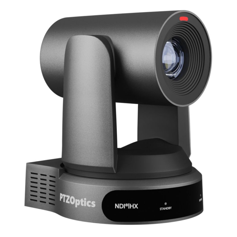 PTZOptics Move 4K, una cámara PTZ de 3ª Generación, Zoom Óptico 30x gris