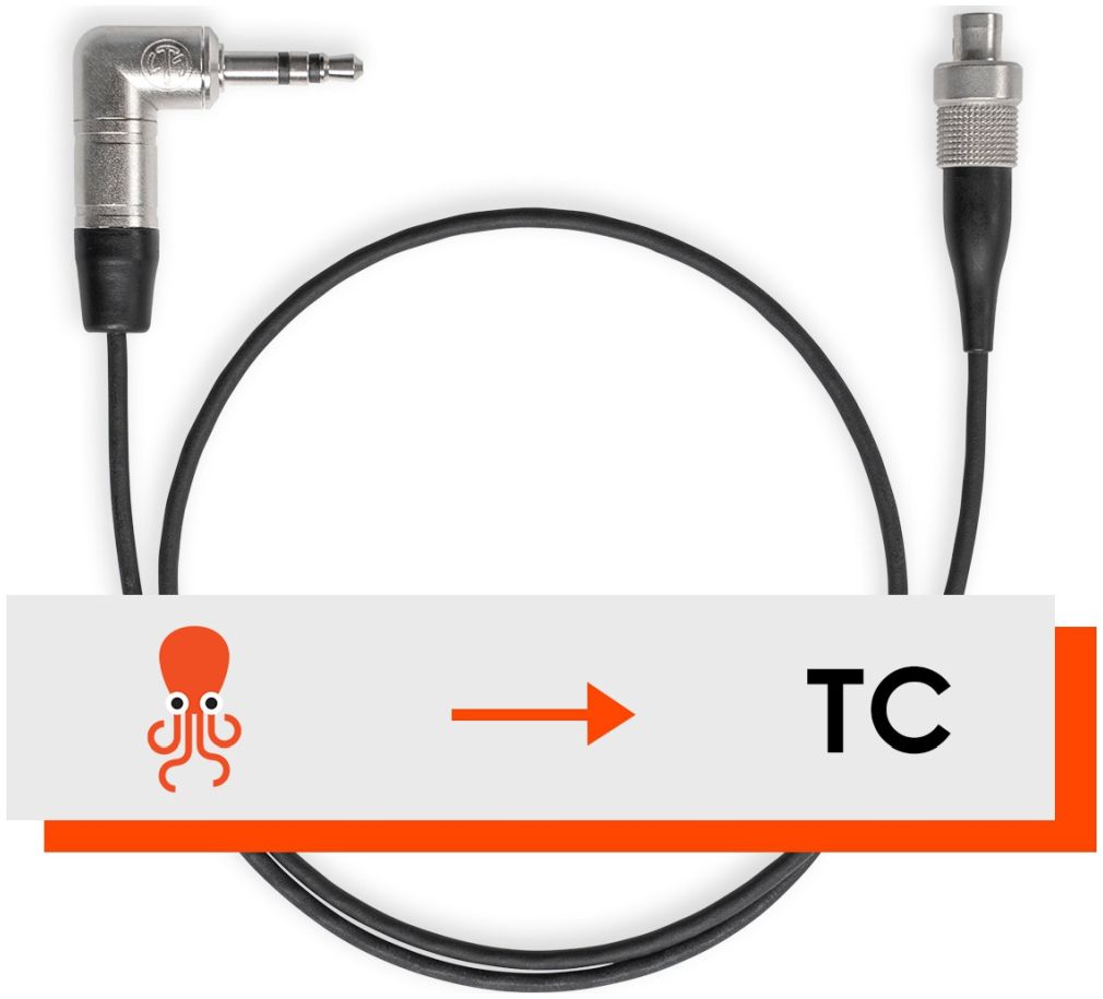 Cable de sincronización de tentáculo a código de tiempo de 3 patillas LEMO
