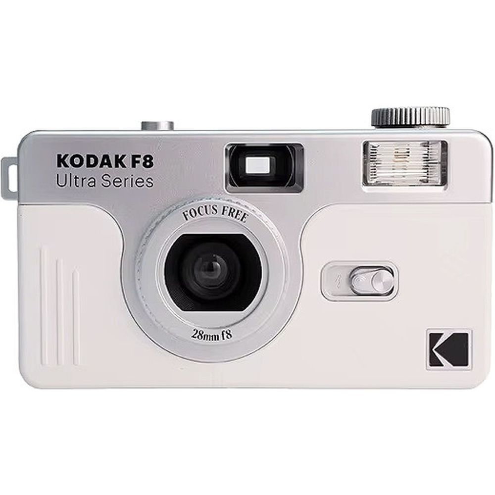 Cámara fotográfica reutilizable analógica Kodak de 35 mm f/8 blanco