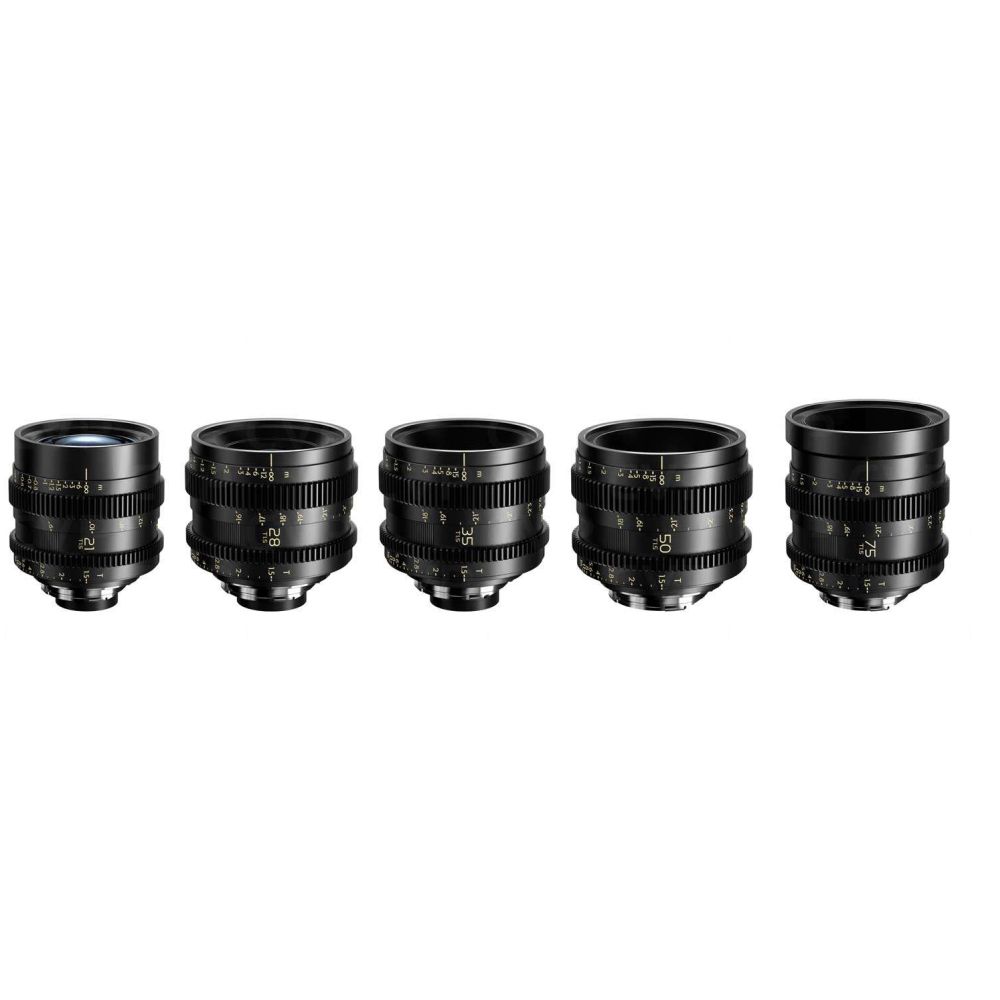 Kit de objetivo Thypoch Simera-C 21/28/35/50/75mm T1.5 Full-frame 5 Cine para montura Leica M