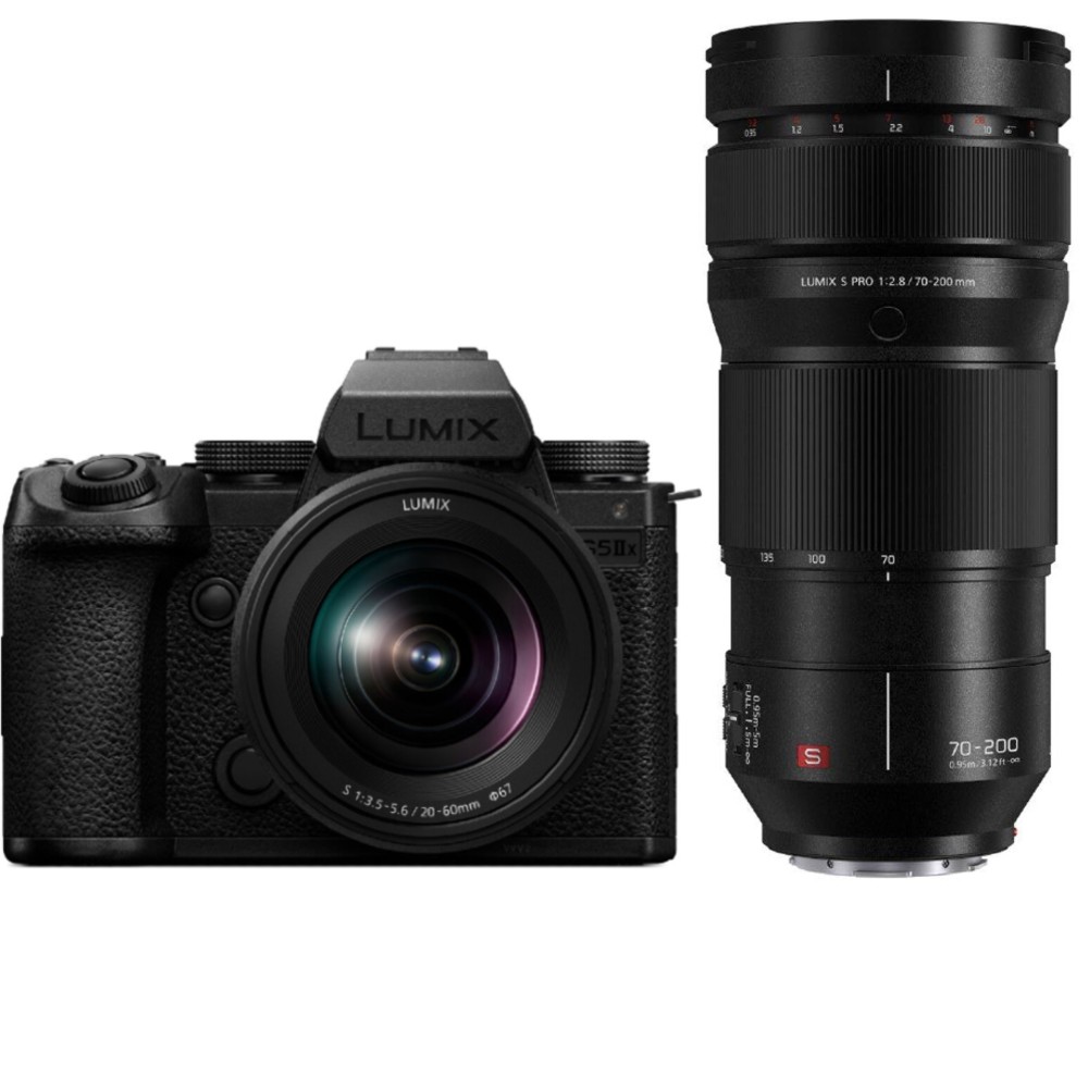 Panasonic Lumix DC-S5 IIX Cuerpo + Lumix S 20-60mm F/3.5-5.6 + Lumix S Pro 70-200mm F/2.8