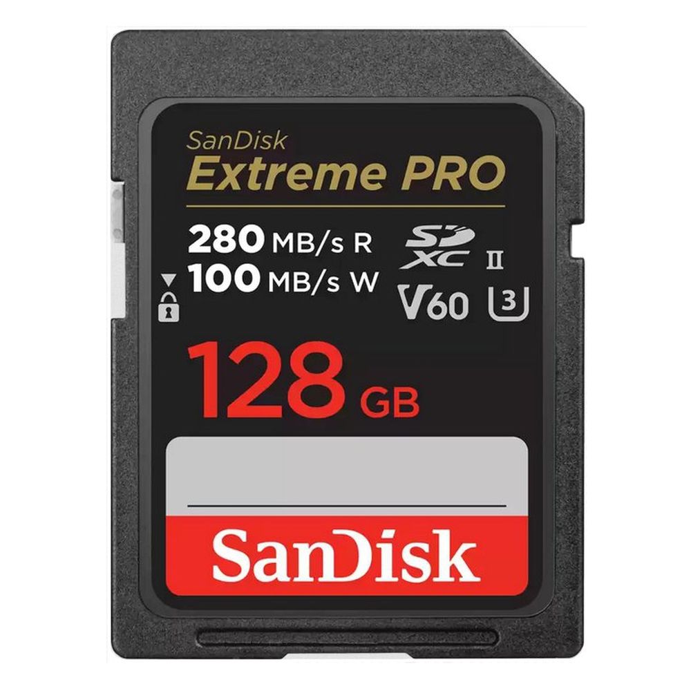 SanDisk Extreme PRO V60 SDXC 128GB UHS-II, Clase 10