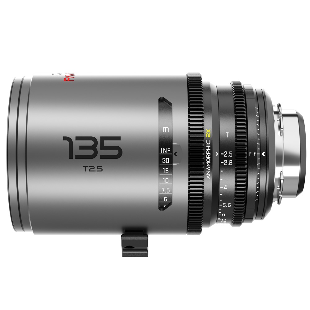 DZOFilm Pavo 2x anamórfico Prime 135 mm T2.5 - Recubrimiento neutro - Montura PL y EF (medidor)