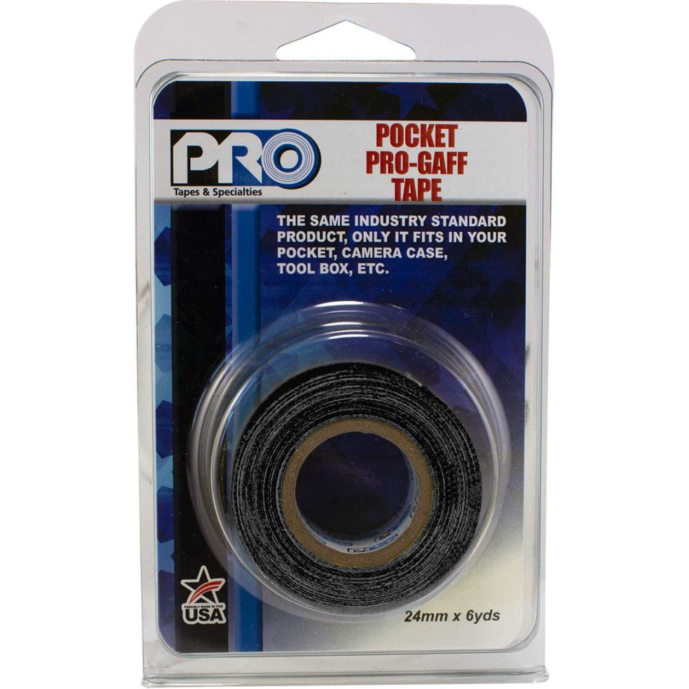 Cintas Pro Tapes Pro Gaff Pro Pocket 24 mm x 5,4 m Negras