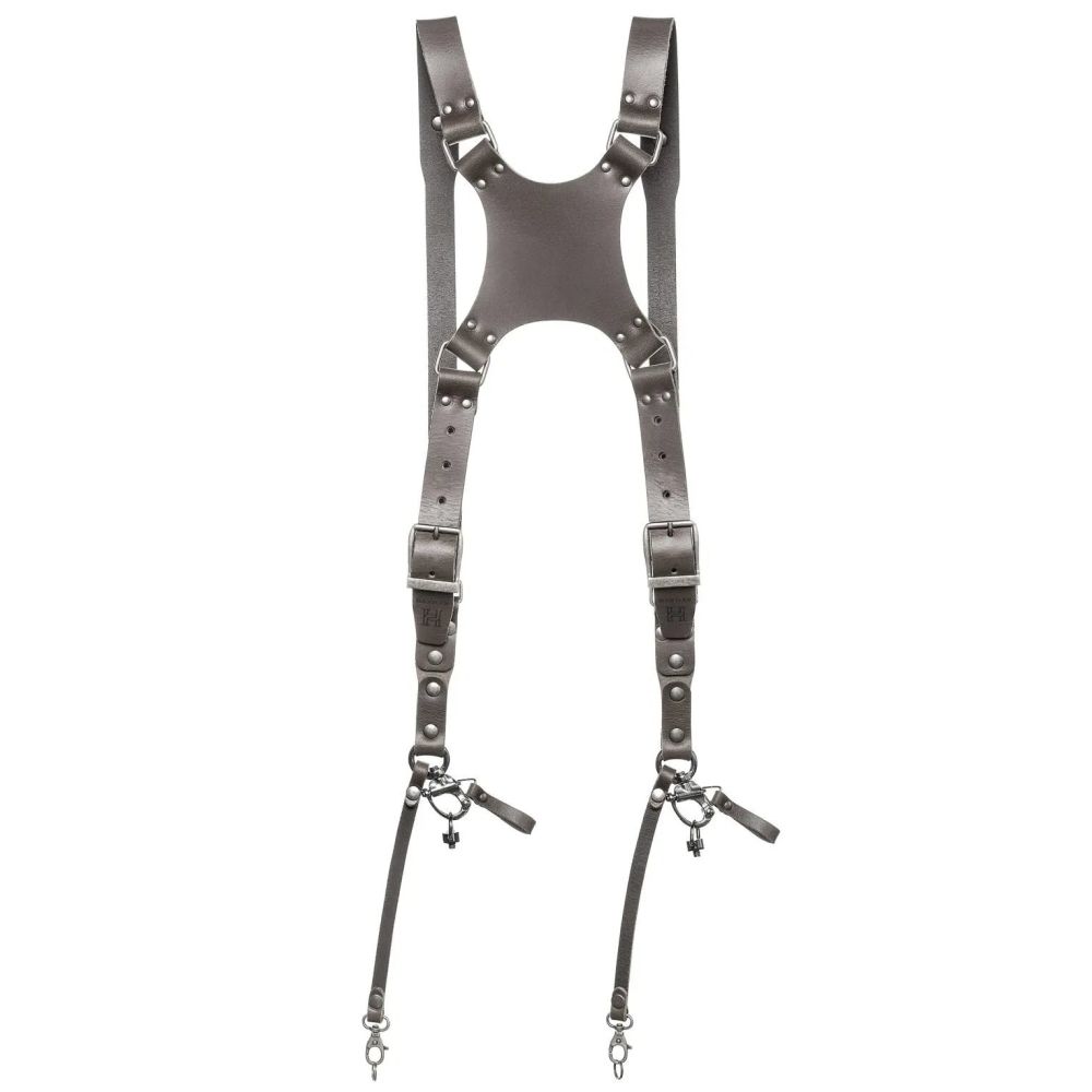 The Hantler Arnés para cámara dual Gris Piedra / Plata vieja, Regular