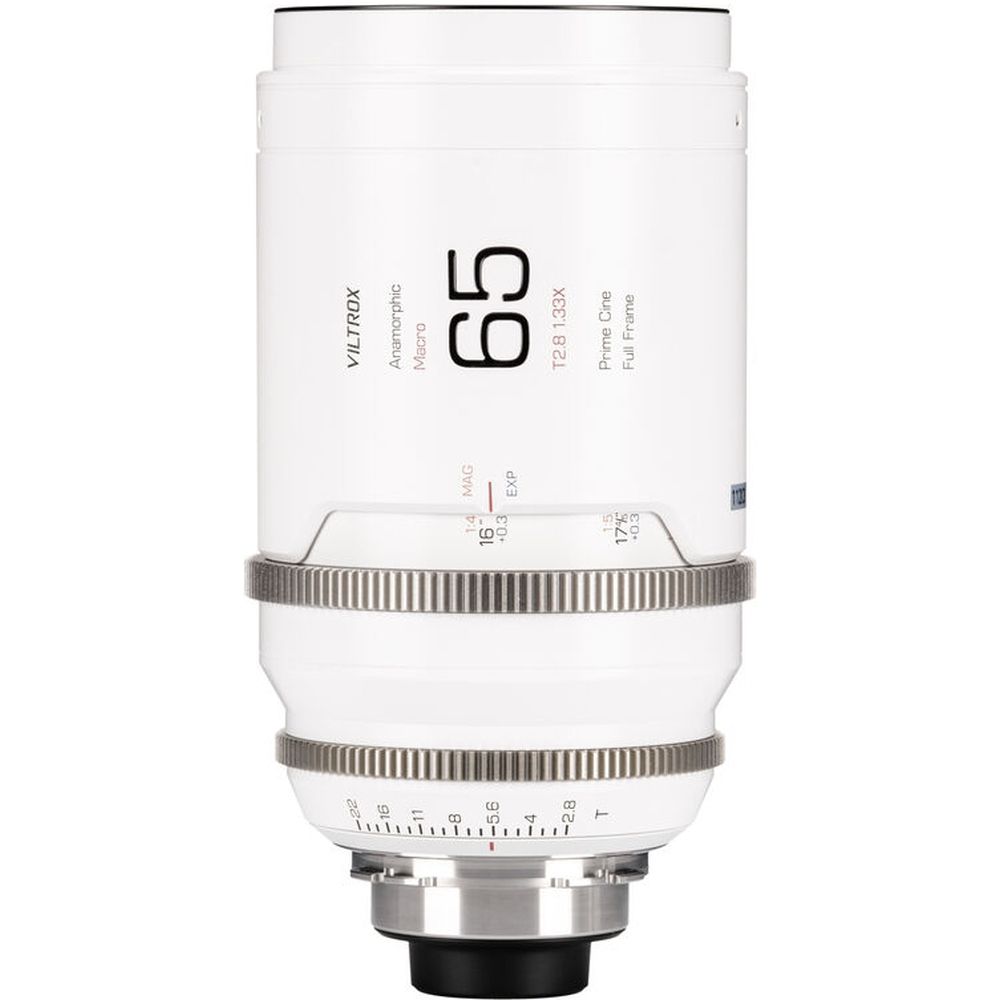 Objetivo de cine anamórfico de fotograma completo Viltrox EPIC 65 mm T2.8 Macro 1.33x PL con destello azul