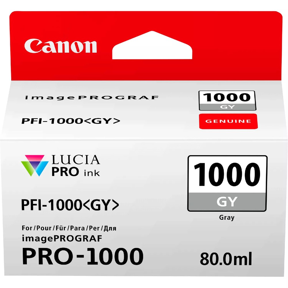 Tinta Canon PFI-1000GY Color Gris