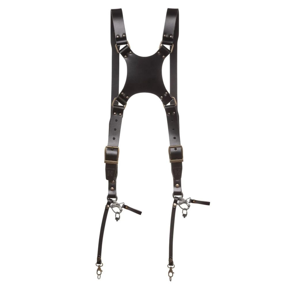 The Hantler Arnés para cámara doble Negro / Latón, Grande