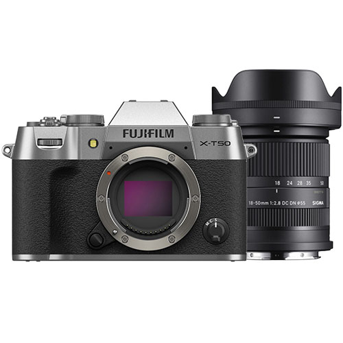 Fujifilm X-T50 plata carbón + Sigma 18-50mm F/2.8 DC DN Contemporáneo Fujifilm X