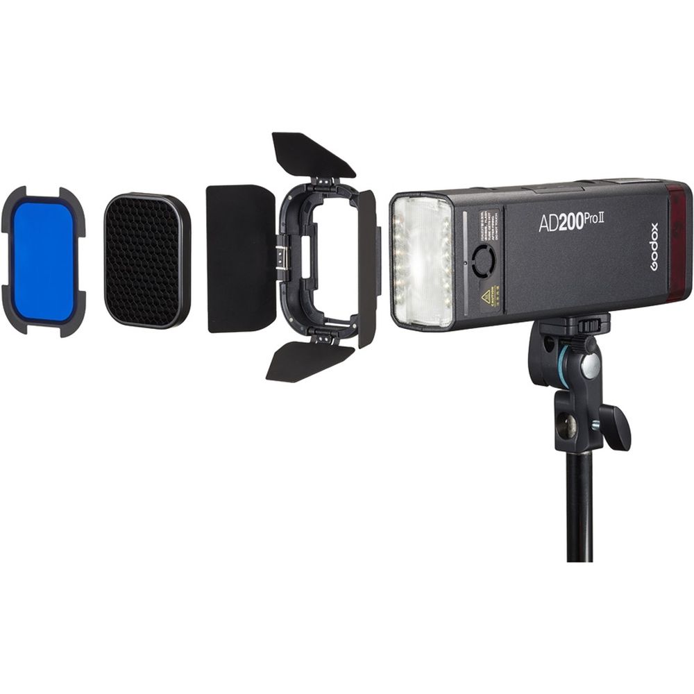 Godox Barndoor Kit Para AD200ProII Speedlite Flash cabeza