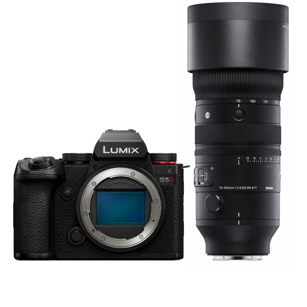 Panasonic LUMIX DC-S5 II + SIGMA 70-200mm F/2.8 DG DN OS Deportes Montura-L