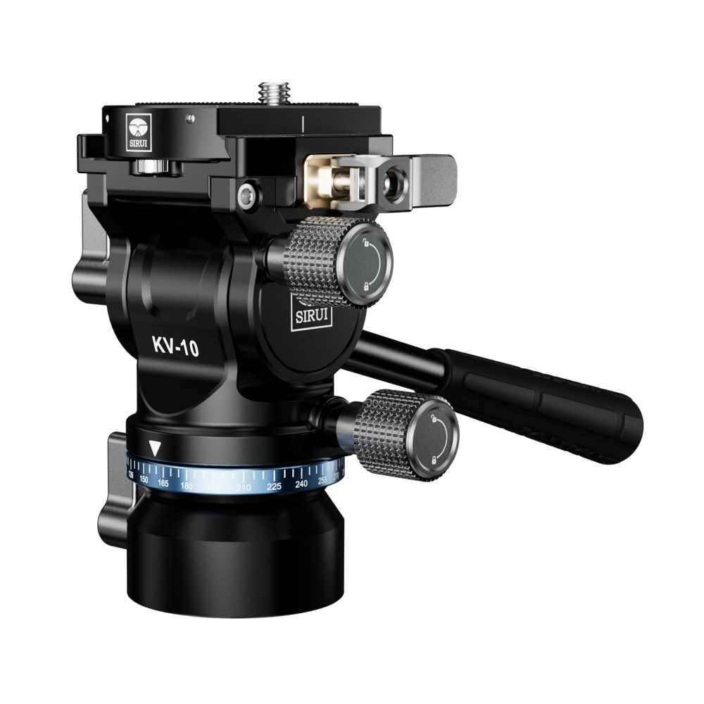 Cabezal panorámico y basculante Sirui KV-10 con base nivelable