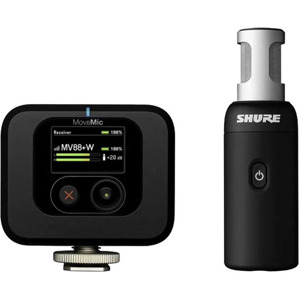 Kit de video Shure MoveMic MV88+ (micrófono + receptor de cámara)