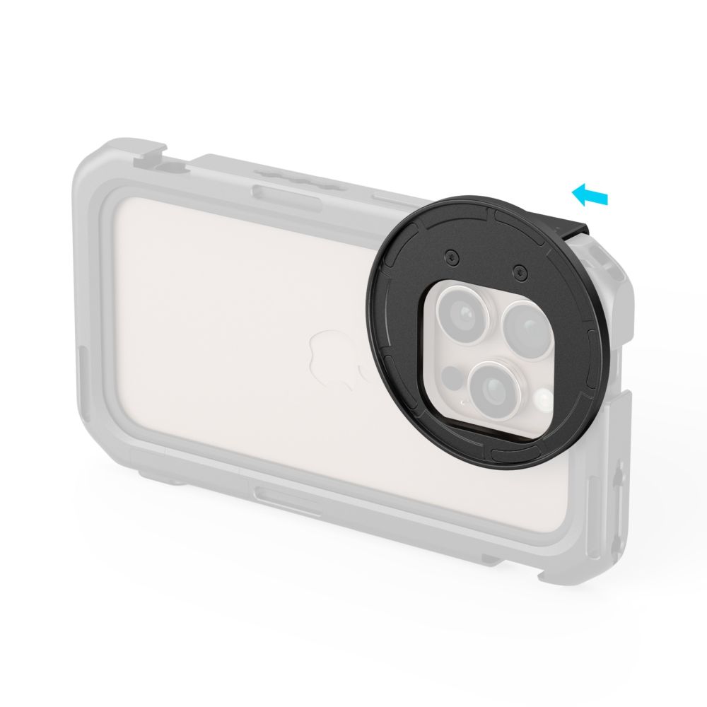 SmallRig 5010 Adaptador de filtro magnético de 67 mm Versión de montaje lateral para jaulas de la serie 16 de iPhone