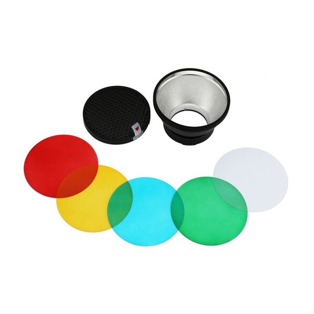 Reflector Godox Standard y geles de color para AD300Pro (AD R14)