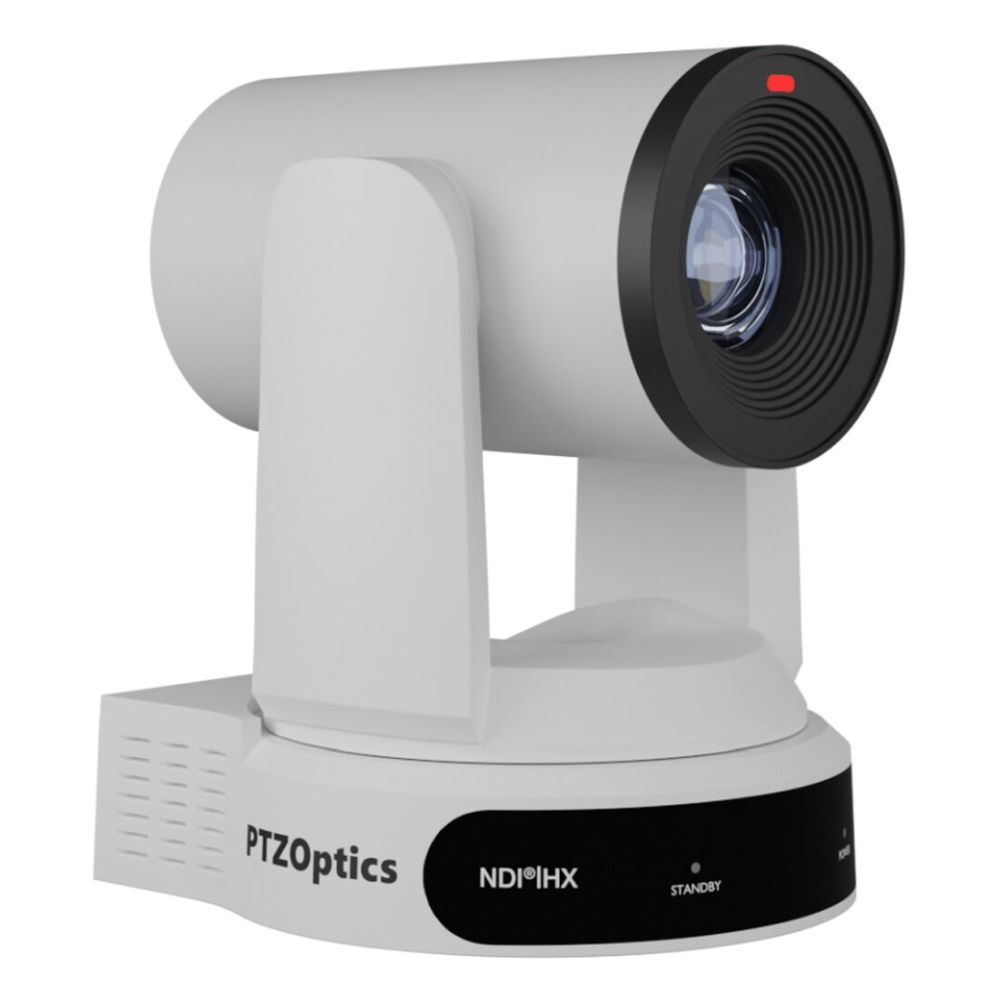PTZOptics Move 4K, una cámara PTZ de 3ª Generación, Zoom Óptico 30x blanco